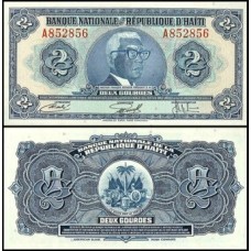 Haiti P-211a.2 Fe 2 Gourdes 1973 François Duvalier Haiti P-211a.2 Fe 2 Gourdes 1973 François Duvalier