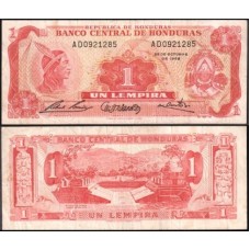 Honduras P-55a Mbc 1 Lempira 1968