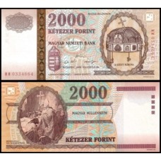 Hungary Hungria P-186a Fe 2.000 Forint 2000 Comemorativa