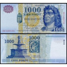 Hungary Hungria P-189b Fe 1.000 Forint 2003 Rei Mátyás Király
