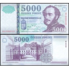 Hungary Hungria P-191b Fe 5.000 Forint 2006 István Széchenyi