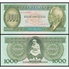 Hungary Hungria P-173b Fe 1.000 Forint 1983 Bartók Béla