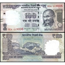 Índia P-105ae Fe 100 Rupees 2016 Letra L Gandhi 
