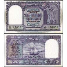Índia P-40a Fe 10 Rupees ND (1962) 