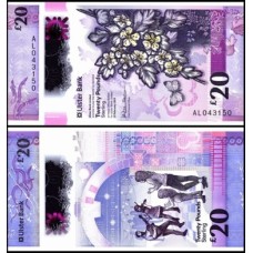 Ireland Northern Irlanda do Norte P-345a Fe 20 Pounds 2019 Ulster Bank