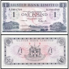 Ireland Northern Irlanda do Norte P-325b.2 Fe 1 Pound 1976 Ulster Bank