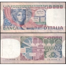 Italy Itália P-107c Mbc 50.000 Lire 1980 Italy Itália P-107c Mbc 50.000 Lire 1980