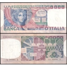 Italy Itália P-107c Sob 50.000 Lire 1980 Italy Itália P-107c Sob 50.000 Lire 1980