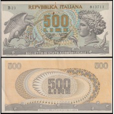 Italy Itália P-93a.3 Sob 500 Lire 1970