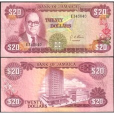 Jamaica P-63 Mbc 20 Dollars ND (1977) Noel Newton "Crab" Nethersole Jamaica P-63 Mbc 20 Dollars ND (1977) Noel Newton "Crab" Nethersole