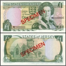 Jersey Ilhas Jersey P-20s Fe 1 Pound 1993 Spécimen Rainha ♛