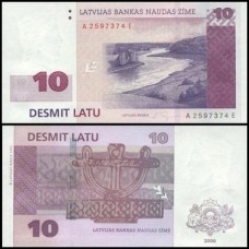 Latvia Letônia P-50 Fe 10 Latu 2000