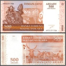 Madagascar P-88a Fe 500 Ariary 2004