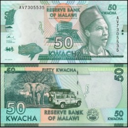 Malawi Malaui P-64b Fe 50 Kwacha 2015 Land Rover