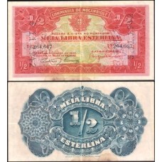 Mozambique Moçambique P-r30 Mbc ½ Libra 1934