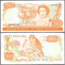 New Zealand Nova Zelândia P-174a Sob 50 Dollars ND (1981) Rainha ♛