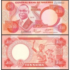 Nigéria P-25d.2 Fe 10 Naira 1984 Nigéria P-25d.2 Fe 10 Naira 1984