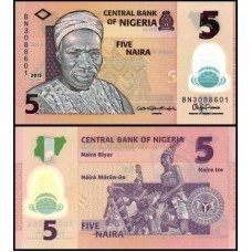 Nigéria P-38f Fe 5 Naira 2015 Abubakar Tafawa Balewa Polímero Nigéria P-38f Fe 5 Naira 2015 Abubakar Tafawa Balewa Polímero
