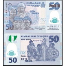 Nigéria P-40o.2 Fe 50 Naira 2025 Polímero Nigéria P-40o.2 Fe 50 Naira 2025 Polímero