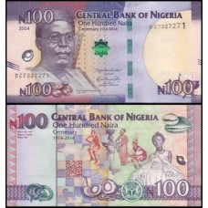 Nigéria P-41e Fe 100 Naira 2024 Comemorativa Obafemi Awolowo