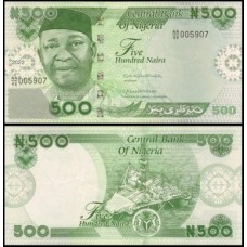 Nigéria P-48a.2 Fe 500 Naira 2022 Benjamin Azikiwe