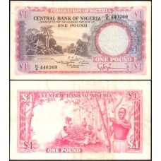 Nigéria P-4 Mbc 1 Pound 1958 Nigéria P-4 Mbc 1 Pound 1958