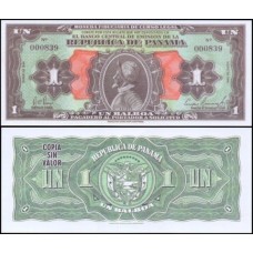 Panamá 1 Balboa 1941 REPRODUÇÃO