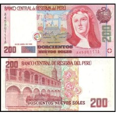 Peru P-162 Fe 200 Nuevos Soles 1995 Santa Rosa de Lima