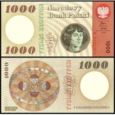 Poland Polônia P-141a Fe 1.000 Zlotych 1965 Nicolau Copérnico
