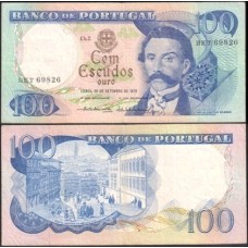 Portugal P-169b.1 Sob 100 Escudos 1978 Camilo Castelo Branco