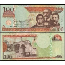 República Dominicana P-177c Fe 100 Pesos Oro 2010 República Dominicana P-177c Fe 100 Pesos Oro 2010