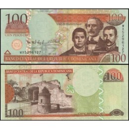 República Dominicana P-177c Fe 100 Pesos Oro 2010