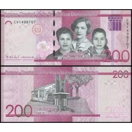 República Dominicana P-191d Fe 200 Pesos Dominicanos 2017