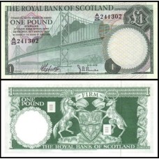 Scotland Escócia P-329a S/Fe 1 Pound 1969 Royal Bank