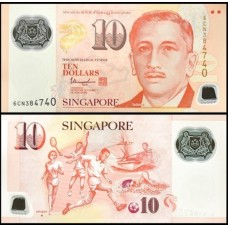 Singapore Cingapura P-48m Fe 10 Dollars ND (2018) Yusof bin Ishak Polímero
