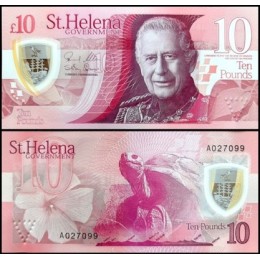 Saint Helena Santa Helena P-15a Fe 10 Pounds 2026 ♛ Rei Charles III