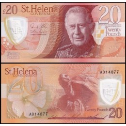 Saint Helena Santa Helena P-16a Fe 20 Pounds 2026 ♛ Rei Charles III
