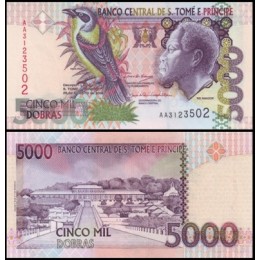 Saint Thomas & Prince São Tomé e Príncipe P-65c Fe 5.000 Dobras 2004