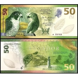 Saint Thomas & Prince São Tomé e Príncipe P-82a Fe 50 Dobras 2025 Comemorativa