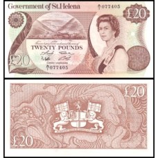 Saint Helena Santa Helena P-10a Fe 20 Pounds ND (1986) Rainha ♛