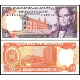 Venezuela P-65d.2 Fe 50 Bolívares 1992 Andrés Bello