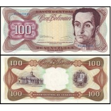 Venezuela P-66e Fe 100 Bolívares 1992 Simón Bolívar