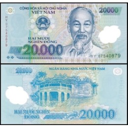 Viet Nam Vietnã P-120b Fe 20.000 Dông 2007 Ho Chi Minh Polímero