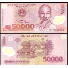 Viet Nam Vietnã P-121a Fe 50.000 Dông 2003 Ho Chi Minh Polímero Viet Nam Vietnã P-121a Fe 50.000 Dông 2003 Ho Chi Minh Polímero